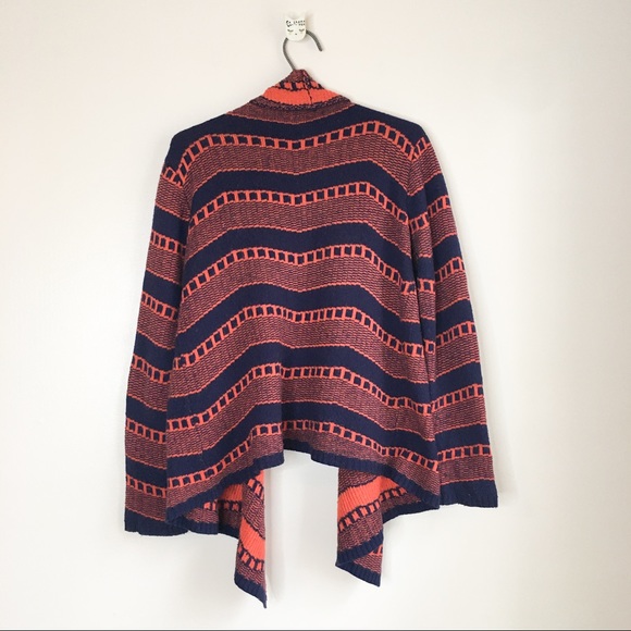 Pixley Willow Open Front Drape Bohemian Cozy Blend Cardigan Blue Size Medium - Picture 3 of 7